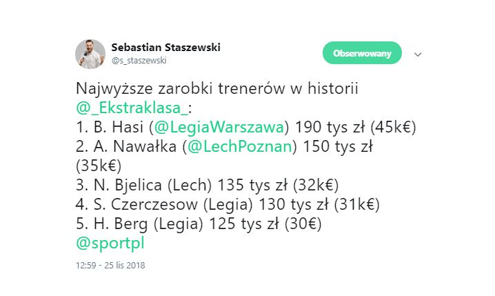 Najwyższe ZAROBKI trenerów w historii Ekstraklasy!